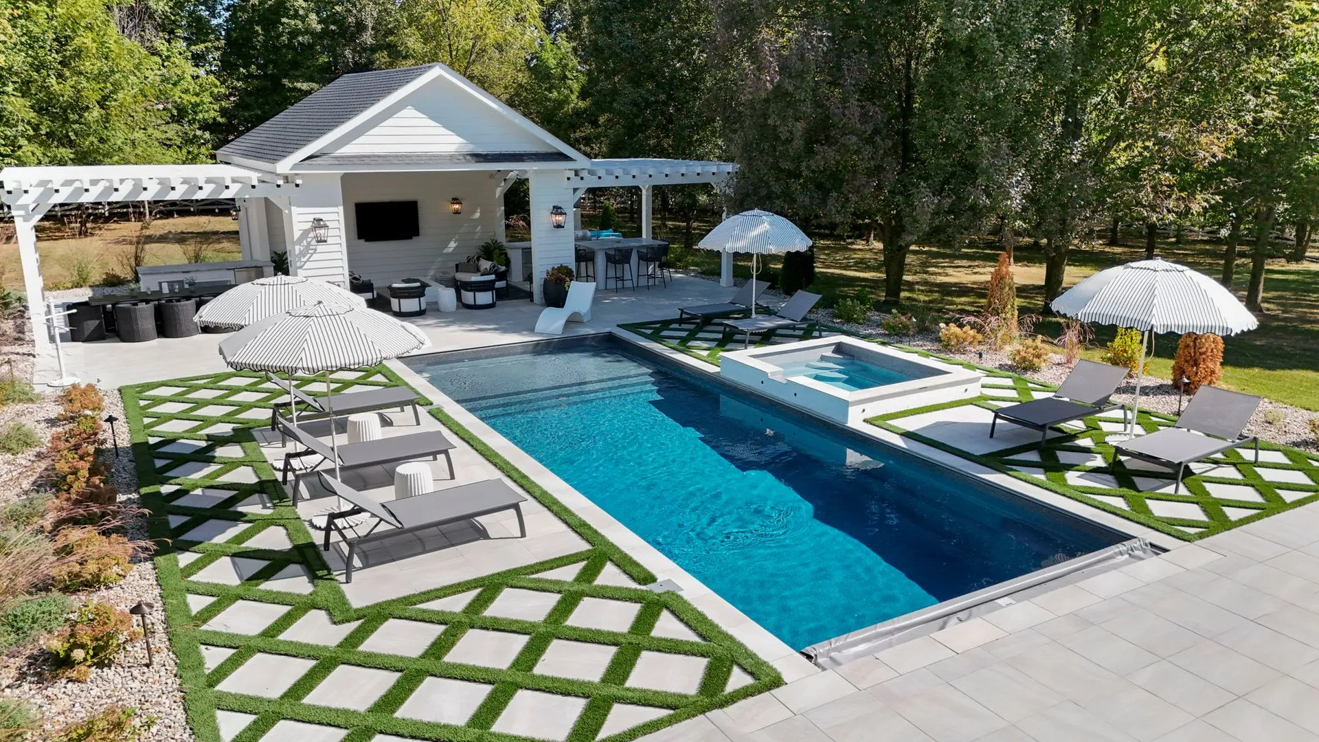 Fiberglass Swimming Pool Installations by Leisure Pools Hudson Valley