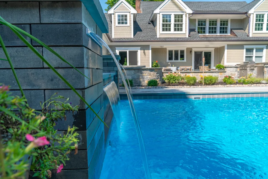 Fiberglass-Pools-Leisure-Pools-Hudson-Valley-008 Inground fiberglass pool installed by Leisure Pools Hudson Valley in Eastchester, NY