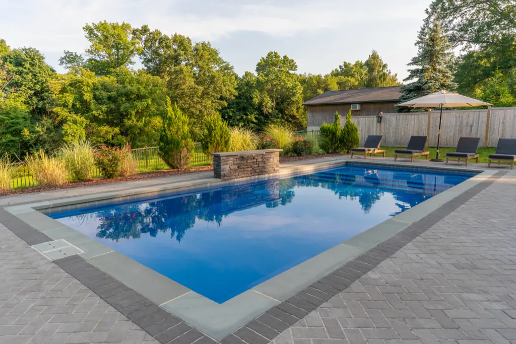 Fiberglass-Pools-Leisure-Pools-Hudson-Valley-013 Inground fiberglass pool installed by Leisure Pools Hudson Valley in Ardsley, NY