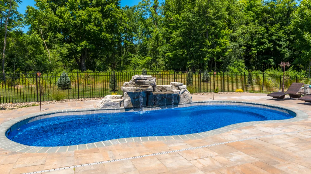 Fiberglass-Pools-Leisure-Pools-Hudson-Valley-022 Inground fiberglass pool installed by Leisure Pools Hudson Valley in Warwick, NY