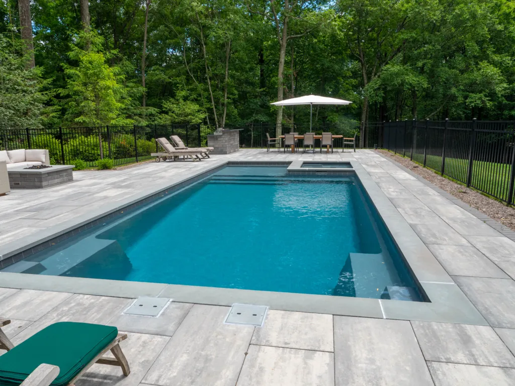 Fiberglass-Pools-Leisure-Pools-Hudson-Valley-035 Inground fiberglass pool installed by Leisure Pools Hudson Valley in Highland Falls, NY